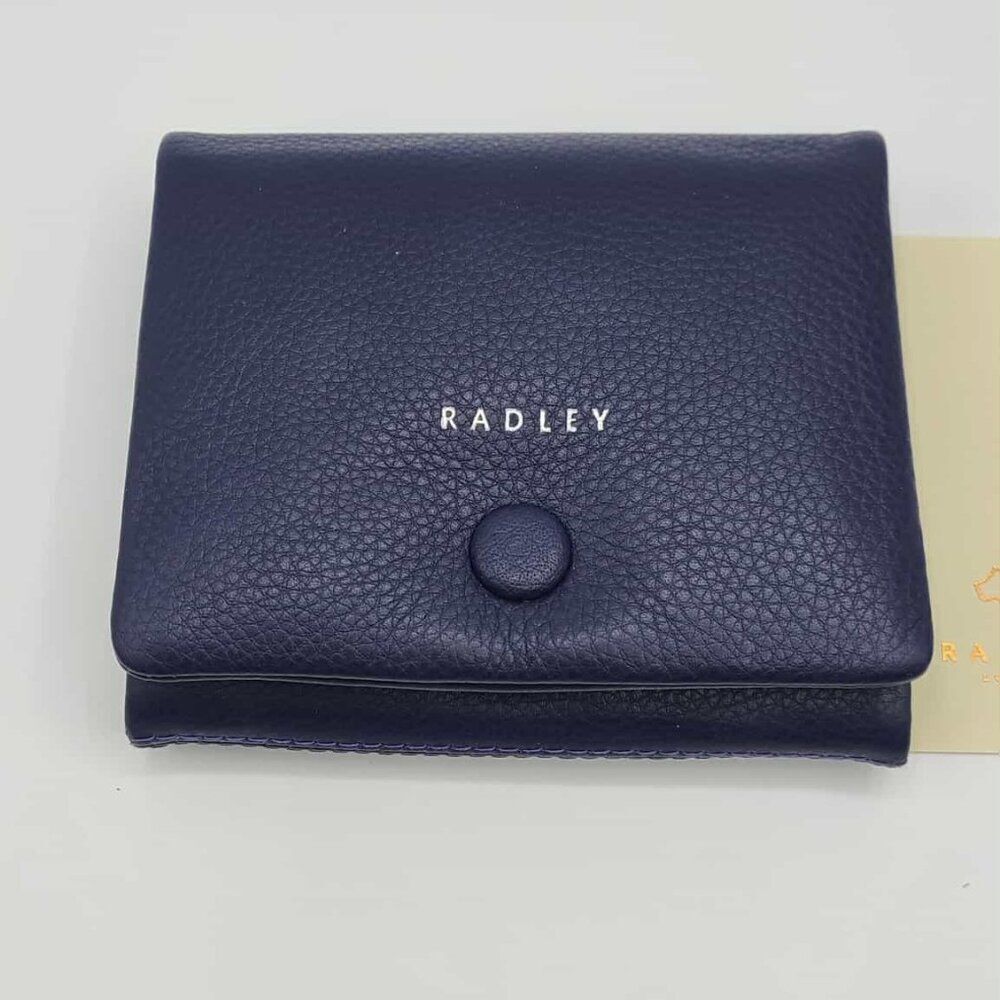 Radley London Mallow Street Navy Flapover Wallet NEW!  NWT!
